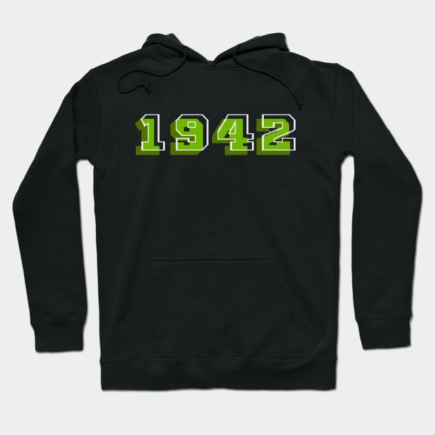 1942 Logo Hoodie by GraphicGibbon